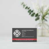 Logo für das Feuerwehrteam der Custom Fire Departm Visitenkarte (Stehend Vorderseite)