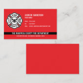 Logo für das Feuerwehrteam der Custom Fire Departm Visitenkarte (Vorne/Hinten)
