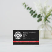 Logo für das Feuerwehrteam der Custom Fire Departm Visitenkarte (Stehend Vorderseite)