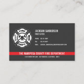 Logo für das Feuerwehrteam der Custom Fire Departm Visitenkarte (Vorderseite)