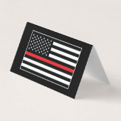 Logo für das Feuerwehrteam der Custom Fire Departm Visitenkarten (Rückseite)