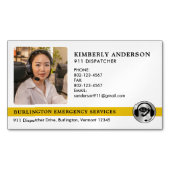 Logo für das Foto "Custom Emergency Police Fire" f Magnetische Visitenkarte (Vorderseite)