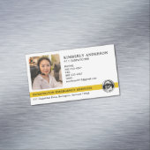 Logo für das Foto "Custom Emergency Police Fire" f Magnetische Visitenkarte (Beispiel)