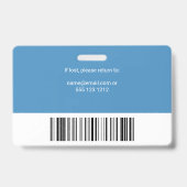 Logo für das Foto der Mitarbeiter Blau Ausweis (Rückseite)