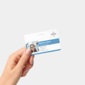 Logo für das Foto der Mitarbeiter Blau Ausweis (Handheld)