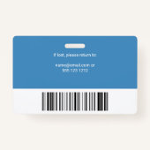 Logo für das Foto der Mitarbeiter Blau Ausweis (Rückseite)