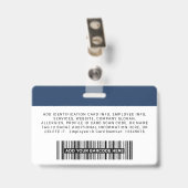 Logo für das Foto "Eigene Firmenangestellte" Ausweis (Rückseite mit Clip)