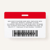 Logo für das Foto "Eigene Firmenangestellte" Ausweis (Rückseite)