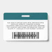 Logo für das Foto "Eigene Firmenangestellte" Ausweis (Rückseite)