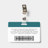 Logo für das Foto "Eigene Firmenangestellte" Ausweis (Rückseite mit Clip)