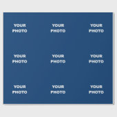 Logo für das Foto hinzufügen Geschenkpapier (Flach)