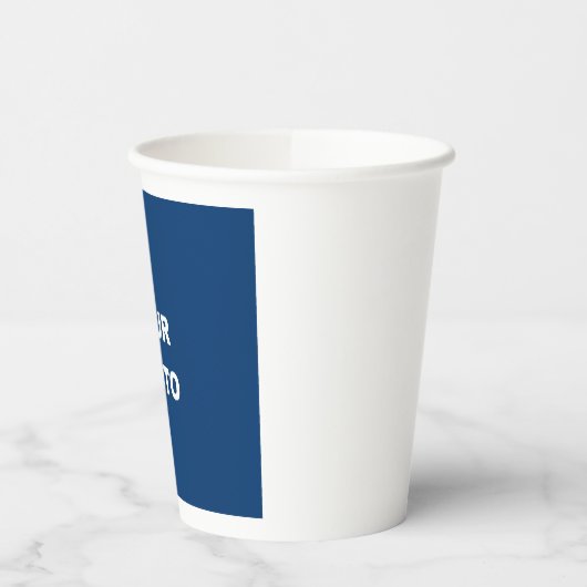 Logo für das Foto hinzufügen Pappbecher (Links)