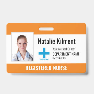 Logo für das Foto "Name des Krankenhauses" Orange  Ausweis