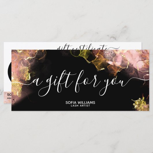 Logo für das Geschenkgutschein für moderne Earth T (Vorne/Hinten)