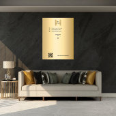 Logo für das Gold-Geschäft - benutzerdefinierter T Poster