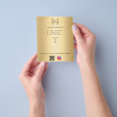 Logo für das Gold-Geschäft Qr-Code, benutzerdefini Flyer (Gruppe)