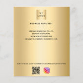 Logo für das Gold-Geschäft Qr-Code, benutzerdefini Flyer (Vorne)