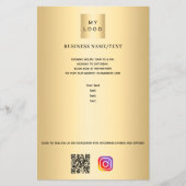Logo für das Gold-Geschäft Qr-Code, benutzerdefini Flyer (Vorne)