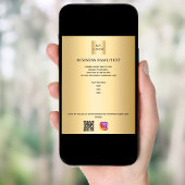 Logo für das Gold-Geschäft Qr-Code, benutzerdefini Poster