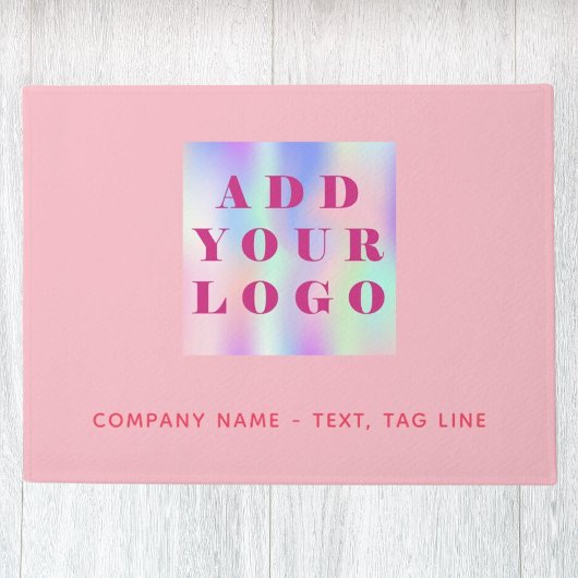 Logo für das Goldgeschäft in Rosa Fußmatte