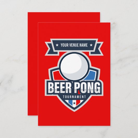 Logo für das individuell anpassbare Bierpong-Turni (Vorne/Hinten)