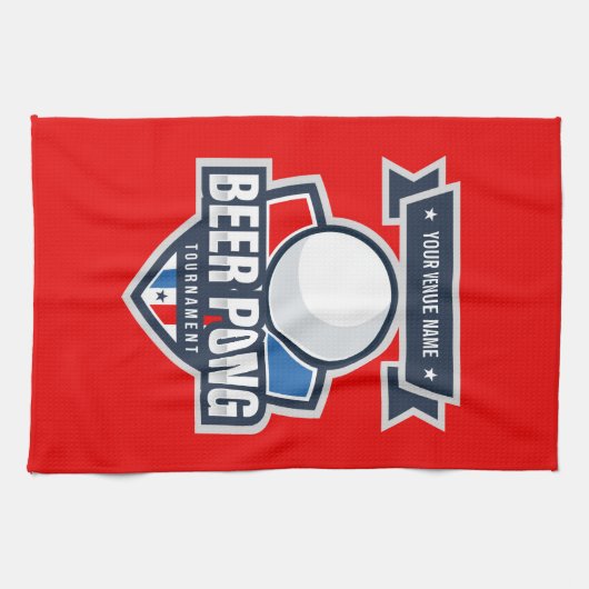Logo für das individuell anpassbare Bierpong-Turni Geschirrtuch (Horizontal)