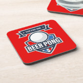 Logo für das individuell anpassbare Bierpong-Turni Getränkeuntersetzer (Linke Seite)
