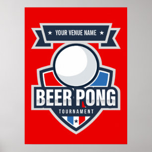 Logo für das individuell anpassbare Bierpong-Turni Poster