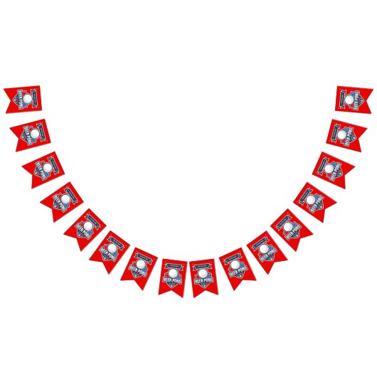 Logo für das individuell anpassbare Bierpong-Turni Wimpelkette (Alle)