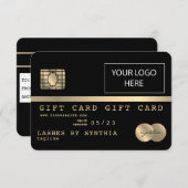 Logo für das Kartengeschenkgutschein hinzufügen Einladung (Vorne/Hinten)