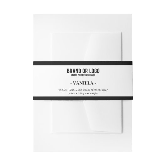 Logo für das Label "Cosmetic Bar Soap Bly Band" Einladungsbanderole (Vorderseite Beispiel)