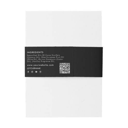 Logo für das Label "Cosmetic Bar Soap Bly Band" Sc Einladungsbanderole (Rückseitenbeispiel)