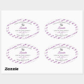 Logo für das Label "White and Lila Word Cloud Prod Ovaler Aufkleber (Blatt)