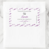 Logo für das Label "White and Lila Word Cloud Prod Rechteckiger Aufkleber (Tasche)