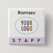 Logo für das Lila Abzeichen für den Personalplatz Button (Vorderseite)