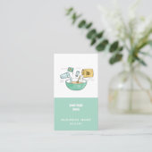 Logo für das Logo "Bakery Business Bread Recipe" Visitenkarte (Stehend Vorderseite)