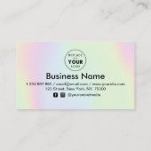 Logo für das Logo "Holographic Pastel Unicorn Hear Treuekarte (Rückseite)