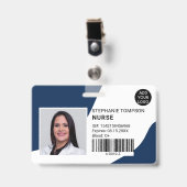 Logo für das Navy-berufliche Foto Ausweis (Vorderseite mit Clip)