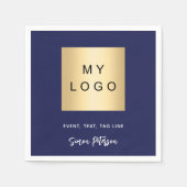 Logo für das Navy Blue Café Bar Serviette (Vorderseite)