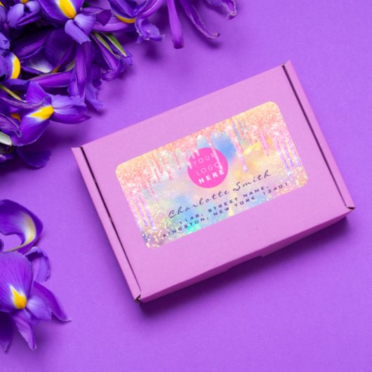 Logo für das Schulsiegel Holograph Unicorn Online Adressaufkleber