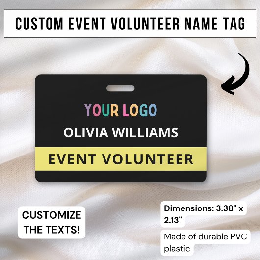 Logo für das Schwarze Abzeichen für benutzerdefini Ausweis