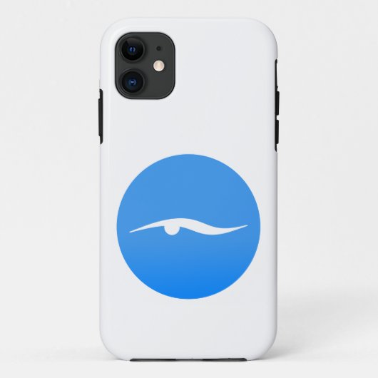 Logo für das Schwimmen auf T - Shirt Case-Mate iPh iPhone Hülle (Rückseite)