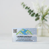 Logo für das Solarpaneel | QR-Code Visitenkarte (Stehend Vorderseite)