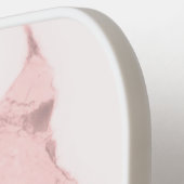 Logo für das Unternehmen aus rosafarbenem Marmor Pickleball Schläger (Linke Seite)