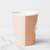 Logo für das Unternehmen "Custom Company Business" Pappbecher (Rechts)