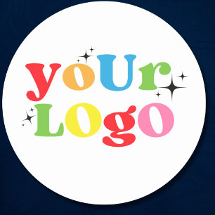 Logo für das Unternehmen "Custom Company" Runder Aufkleber
