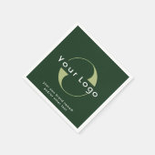 Logo für das Unternehmenspapier "Grüne und weiße T Serviette (Ecke)