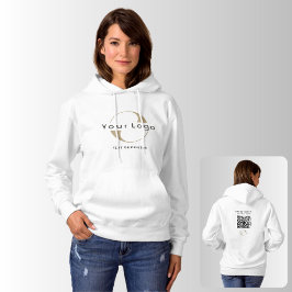 Logo für das weiße Unternehmen QR Hoodie