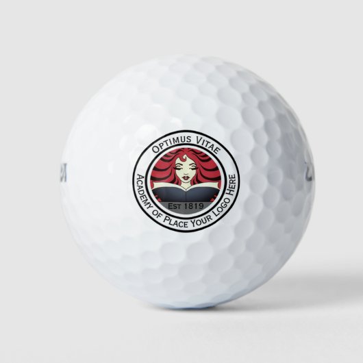 Logo für das Werbegeschenk für Unternehmen Golfball (Vorderseite)