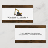 Logo für den Bagger für Baufahrzeuge Visitenkarte (Vorne/Hinten)